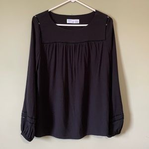 Black peasant shirt